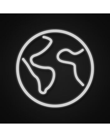 Planet Neon Sign for Space Themed Decor