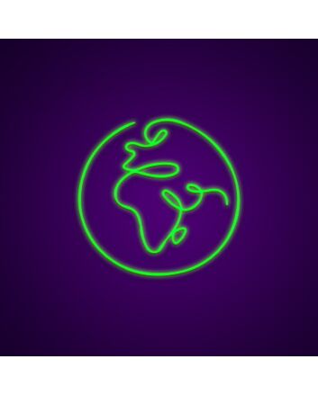 Earth Neon Sign for Nature Lovers