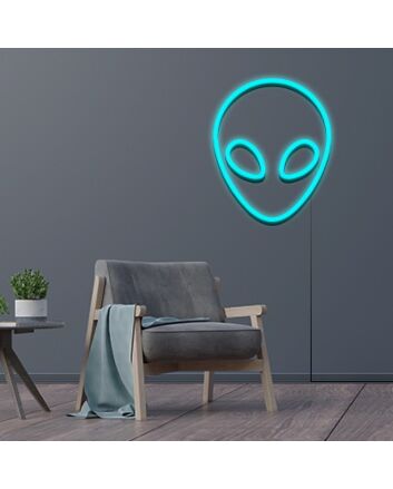 Alien Neon Sign for Whimsical Decor