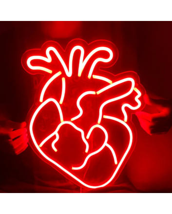 Heart Neon Sign for Romantic Settings