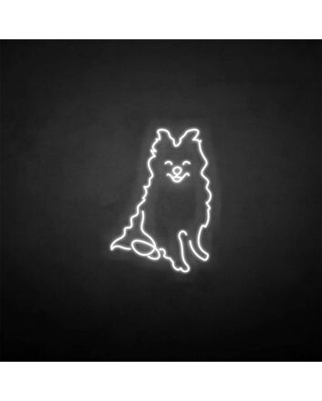 Samoyed&#39; neon sign