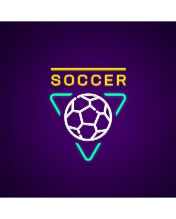 Soccer Neon Sign for Sports Fans