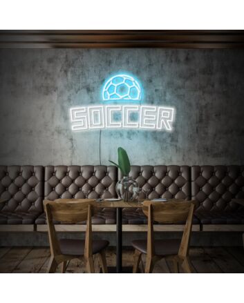 Soccer Neon Sign for Sports Enthusiasts