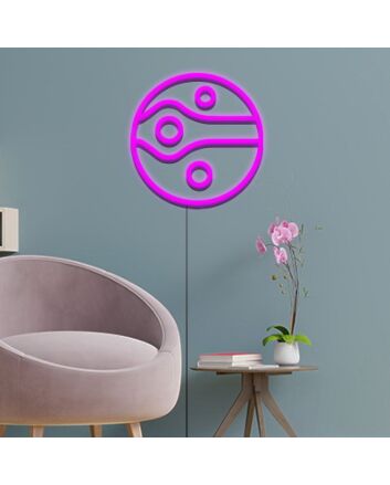 Jupiter Neon Sign for Space Themed Decor