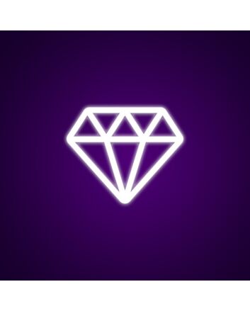 Diamond Neon Sign for Luxury Decor