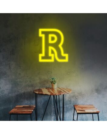 Letter R Neon Sign for Custom Names
