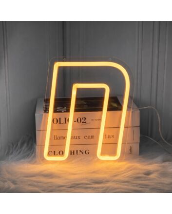 Letter N Neon Sign for Personalized Spaces
