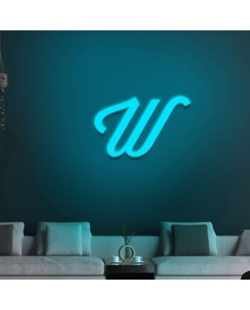 Letter W Neon Sign for Custom Names