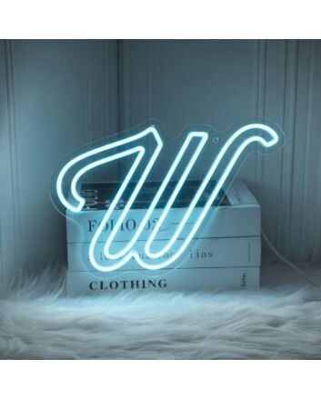 Letter W Neon Sign for Custom Names