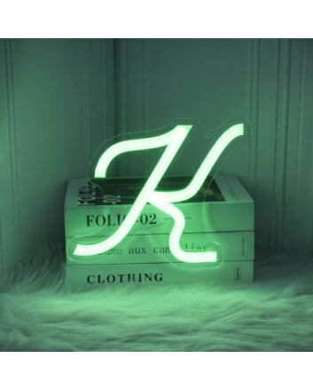 Letter K Neon Sign for Custom Signage