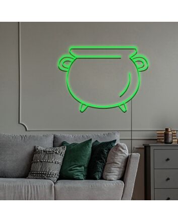 Cauldron Neon Sign for Halloween Decor