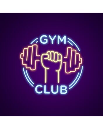 Gym Club Neon Sign for Fitness Centers