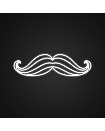 Mustache Neon Sign for Fun Decor