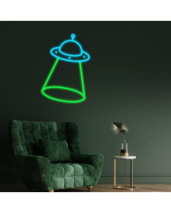 Alien Ufos Neon Sign for Sci-Fi Fans
