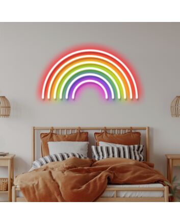 Rainbow Sign Neon Sign for Colorful Decor