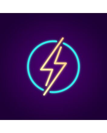 Lightning Neon Sign for Bold Statements