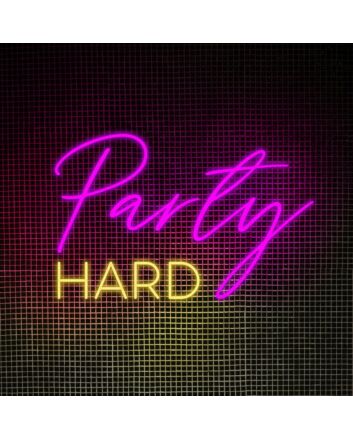 Party Hard Neon Sign Bring energy to any party or event