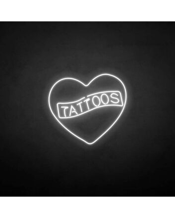 &#39;Tattoos&#39; neon sign