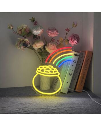 Pot Of Gold Neon Sign Add a lucky touch to your decor