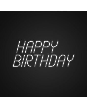 Happy Birthday Sign Neon Sign Celebrate birthdays with this cheerful sign
