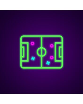 Court Layout Neon Sign Ideal for sports-themed rooms