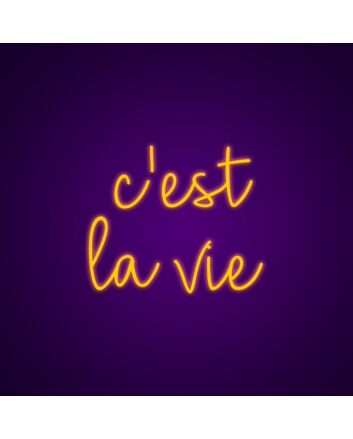 Cest La Vie Neon Sign Bring a touch of French charm to your decor