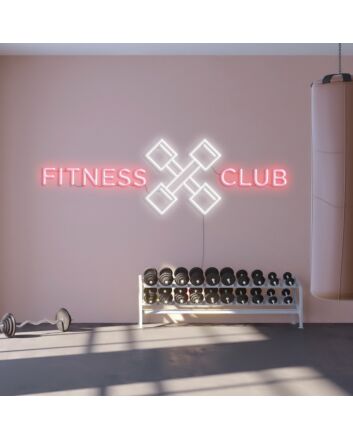 Fitness Club Neon Sign Motivate yourself to stay fit