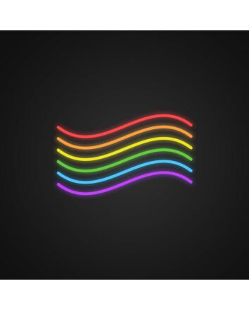 Rainbow Flag Neon Sign Celebrate diversity and pride
