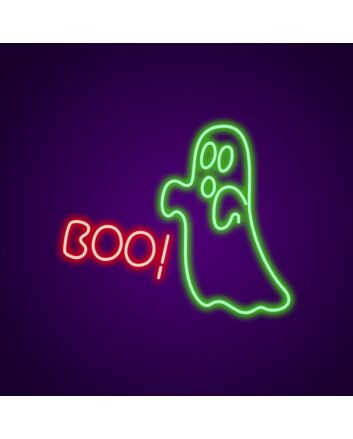 Ghost Custom Neon Sign v2 Perfect for Halloween decorations