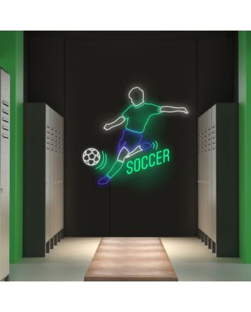 Soccer Player Neon Sign Perfect for soccer enthusiasts