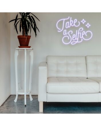 Take A Selfie Neon Sign Ideal for photo booths and events