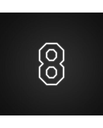 8 Neon Sign Ideal for sports and team decor
