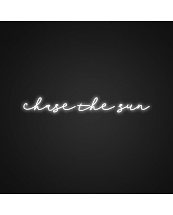 Chase The Sun Neon Sign Perfect for creating a sunny atmosphere