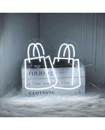 Shopping Bags Neon Sign Ideal for retail stores and boutiques