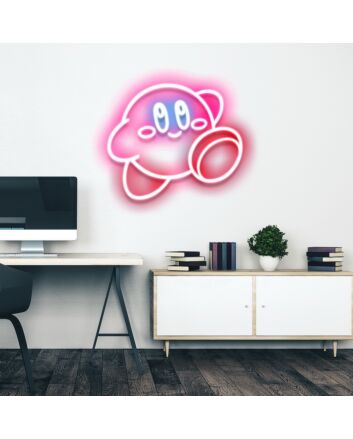 Kirby Sign Neon Sign Great for game rooms and kids&#039; spaces