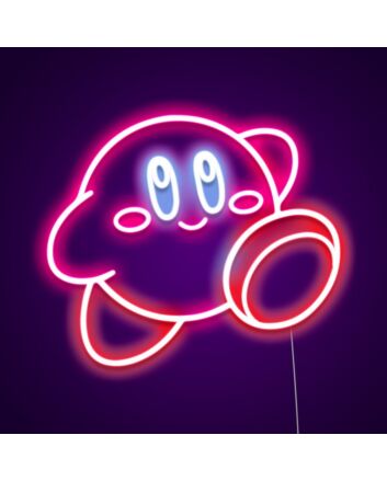 Kirby Sign Neon Sign Great for game rooms and kids' spaces