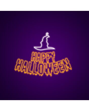 Happy Halloweens Neon Sign Perfect for Halloween decorations