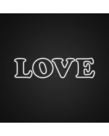 Retro Love Neon Sign Add vintage vibes to your room