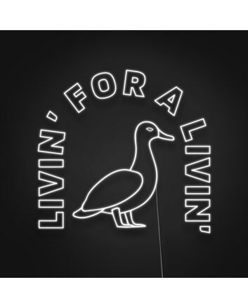 Livin For A Livin Sign Neon Sign Inspire a carefree lifestyle