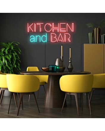 Kitchen And Bar Neon Sign Perfect for kitchens and bars