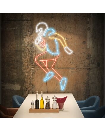 Football Player Neon Sign Great for sports fans