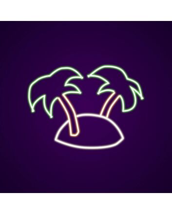 Tropical Island Neon Sign Bring a tropical vibe to your decor