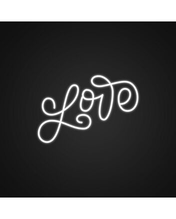 Swirly Love Neon Sign Add a whimsical touch to your decor