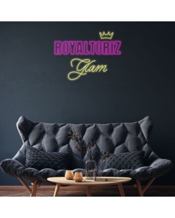 Royal Toriz Glam Neon Sign Add a touch of glamour to your space