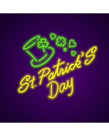 St Patricks Day Neon Sign Celebrate St. Patrick's Day