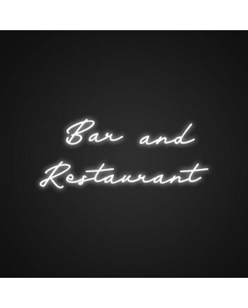 Bar And Restaurant Neon Sign Draw in customers with this inviting sign