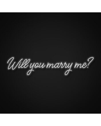 Will You Marry Me Neon Sign Make proposals unforgettable with this romantic sign