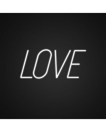 Minimalist Love Custom Neon Sign v2 Add a simple yet romantic touch