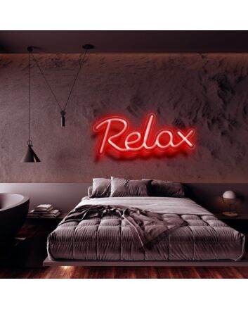 Relax Neon Sign Promote relaxation and tranquility