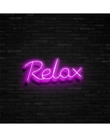 Relax Neon Sign Promote relaxation and tranquility